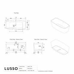 Albert Freestanding Stone Bath 1700mm -LUSSOSTONE Shop albert freestanding stone bath 1700mm p14 41699 zoom