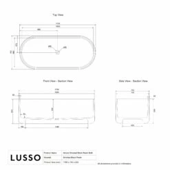 Amore Freestanding Amber Resin Bath 1700mm -LUSSOSTONE Shop amore freestanding amber resin bath 1700mm p6042 41758 zoom