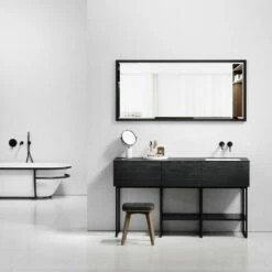 Audemar Vanity Unit With Basin (Black & Porcelain 1600mm) -LUSSOSTONE Shop audemar vanity unit with basin black porcelain 1600mm p5052 27742 image