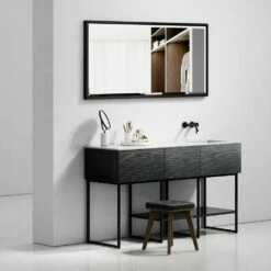 Audemar Vanity Unit With Stone Basin (Black 1600mm) 11 Audemar Vanity Unit With Stone Basin (Black 1600mm) -LUSSOSTONE Shop audemar vanity unit with stone basin black 1600mm p4946 26728 image