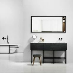 Audemar Vanity Unit With Stone Basin (Black 1600mm) 12 Audemar Vanity Unit With Stone Basin (Black 1600mm) -LUSSOSTONE Shop audemar vanity unit with stone basin black 1600mm p4946 26729 image