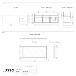 Audemar Vanity Unit With Stone Basin (Walnut 1600mm) -LUSSOSTONE Shop audemar vanity unit with stone basin walnut 1600mm p5053 35439 zoom