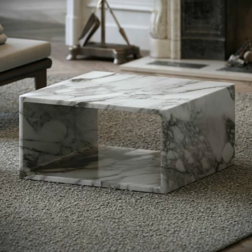 Azzurra Arabescato Marble Coffee Table 800mm -LUSSOSTONE Shop azzurra arabescato marble coffee table 800mm p5267 34157 zoom