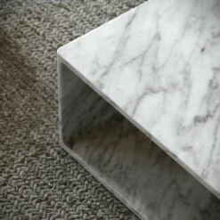Azzurra Carrara Marble Coffee Table 800mm -LUSSOSTONE Shop azzurra carrara marble coffee table 800mm p5268 34174 zoom