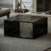 Azzurra Nero Marquina Marble Coffee Table 800mm