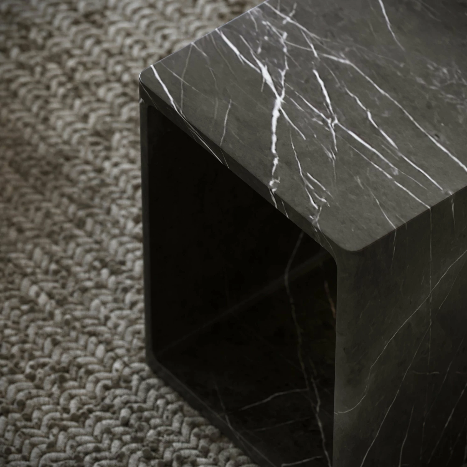 Azzurra Pietra Grey Marble Side Table 400mm 5 Azzurra Pietra Grey Marble Side Table 400mm - Image 3