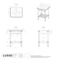 Belmont Traditional Polished Nickel Vanity Unit With Carrara Marble Countertop 800mm -LUSSOSTONE Shop belmont traditional polished nickel vanity unit with carrara marble countertop 800mm p5358 40417 zoom