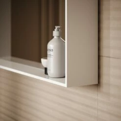 Calvi Stone Resin Shelf Mirror Matte 500mm -LUSSOSTONE Shop calvi stone resin shelf mirror matte 500mm p275 45338 zoom