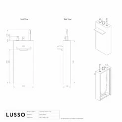 Cascata Stone Resin Floorstanding Waterfall Bath Shower Mixer Tap -LUSSOSTONE Shop cascata stone resin floorstanding waterfall bath shower mixer tap p41 35627 zoom