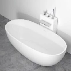 Cascata Stone Resin Floorstanding Waterfall Bath Shower Mixer Tap -LUSSOSTONE Shop cascata stone resin floorstanding waterfall bath shower mixer tap p41 5961 zoom