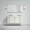 Charsley Carrara Marble Wall Mounted Vanity Unit (Matte Cream) 1400mm -LUSSOSTONE Shop charsley carrara marble wall mounted vanity unit matte cream 1400mm p3745 18390 zoom