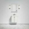 Charsley Carrara Marble Wall Mounted Vanity Unit (Matte Cream) 600mm -LUSSOSTONE Shop charsley carrara marble wall mounted vanity unit matte cream 600mm p3746 18374 zoom