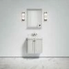 Charsley Carrara Marble Wall Mounted Vanity Unit (Matte Stone) 600mm -LUSSOSTONE Shop charsley carrara marble wall mounted vanity unit matte stone 600mm p3752 18434 zoom
