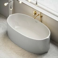 Cielo Freestanding Stone Bath 1620mm -LUSSOSTONE Shop cielo freestanding stone bath 1620mm p469 21993 zoom