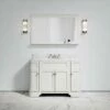 Connaught Carrara Marble Floorstanding Vanity Unit (Matte Cream) 1200mm -LUSSOSTONE Shop connaught carrara marble floorstanding vanity unit matte cream 1200mm p3639 18732 zoom