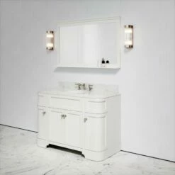 Connaught Carrara Marble Floorstanding Vanity Unit (Matte Cream) 1200mm -LUSSOSTONE Shop connaught carrara marble floorstanding vanity unit matte cream 1200mm p3639 18734 zoom