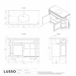 Connaught Carrara Marble Floorstanding Vanity Unit (Matte Cream) 1200mm -LUSSOSTONE Shop connaught carrara marble floorstanding vanity unit matte cream 1200mm p3639 36006 zoom