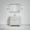 Connaught Carrara Marble Floorstanding Vanity Unit (Matte Stone) 1000mm -LUSSOSTONE Shop connaught carrara marble floorstanding vanity unit matte stone 1000mm p3650 18724 zoom