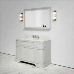 Connaught Carrara Marble Floorstanding Vanity Unit (Matte Stone) 1200mm -LUSSOSTONE Shop connaught carrara marble floorstanding vanity unit matte stone 1200mm p3651 18739 zoom