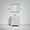 Connaught Carrara Marble Floorstanding Vanity Unit (Matte Stone) 800mm 1 Connaught Carrara Marble Floorstanding Vanity Unit (Matte Stone) 800mm -LUSSOSTONE Shop connaught carrara marble floorstanding vanity unit matte stone 800mm p3649 18712 zoom