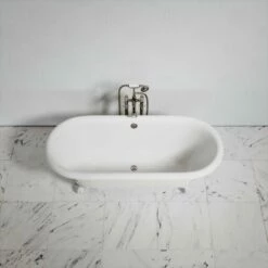 Connaught Matte Cream Roll Top Cast Iron Bath 1675mm 9 Connaught Matte Cream Roll Top Cast Iron Bath 1675mm -LUSSOSTONE Shop connaught matte cream roll top cast iron bath 1675mm p3829 20845 zoom