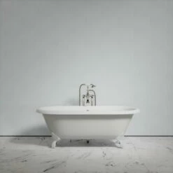 Connaught Matte Stone Roll Top Cast Iron Bath 1675mm