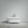 Connaught Matte White Roll Top Cast Iron Bath 1675mm -LUSSOSTONE Shop connaught matte white roll top cast iron bath 1675mm p3819 22534 zoom