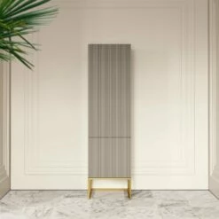 Couture Beauty Storage Cabinet Matte Velvet Beige 500mm -LUSSOSTONE Shop couture beauty storage cabinet matte velvet beige 500mm p4731 26421 zoom