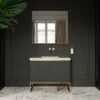 Couture Floorstanding Fluted Vanity Unit (Matte Black 1000mm) -LUSSOSTONE Shop couture floorstanding fluted vanity unit matte black 1000mm p4702 26448 zoom