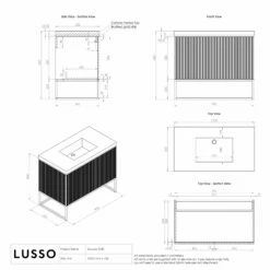 Couture Floorstanding Fluted Vanity Unit (Matte Black 1000mm) 13 Couture Floorstanding Fluted Vanity Unit (Matte Black 1000mm) -LUSSOSTONE Shop couture floorstanding fluted vanity unit matte black 1000mm p4702 35990 zoom