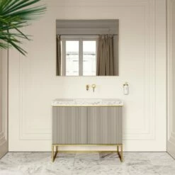 Couture Floorstanding Vanity Unit (Matte Velvet Beige 1000mm)