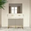 Couture Floorstanding Vanity Unit (Matte Velvet Beige 1200mm) -LUSSOSTONE Shop couture floorstanding vanity unit matte velvet beige 1200mm p4729 26469 zoom