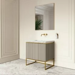 Couture Floorstanding Vanity Unit (Matte Velvet Beige 800mm) 12 Couture Floorstanding Vanity Unit (Matte Velvet Beige 800mm) -LUSSOSTONE Shop couture floorstanding vanity unit matte velvet beige 800mm p4721 26354 zoom