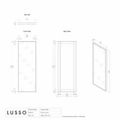 Couture Large Brushed Gold Mirror 1400mm -LUSSOSTONE Shop couture large brushed gold mirror 1400mm p4692 31838 zoom