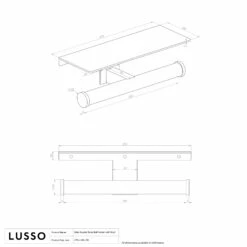 Deka Chrome Double Toilet Roll Holder With Shelf -LUSSOSTONE Shop deka chrome double toilet roll holder with shelf p6455 40431 zoom