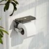 Deka Chrome Toilet Roll Holder With Shelf -LUSSOSTONE Shop deka chrome toilet roll holder with shelf p6454 39146 zoom