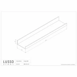 Designo Matte Black Floating Bathroom Shelf 600mm 12 Designo Matte Black Floating Bathroom Shelf 600mm -LUSSOSTONE Shop designo matte black floating bathroom shelf 600mm p1588 11646 zoom