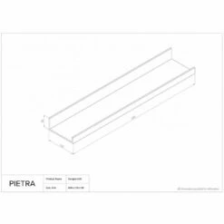 Designo Matte Black Floating Bathroom Shelf 600mm 13 Designo Matte Black Floating Bathroom Shelf 600mm -LUSSOSTONE Shop designo matte black floating bathroom shelf 600mm p1588 18062 image