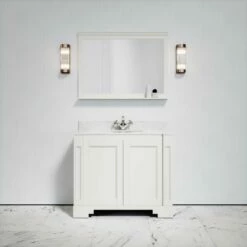 Eaton Carrara Marble Floorstanding Vanity Unit (Matte Cream) 1000mm -LUSSOSTONE Shop eaton carrara marble floorstanding vanity unit matte cream 1000mm p3769 18770 zoom
