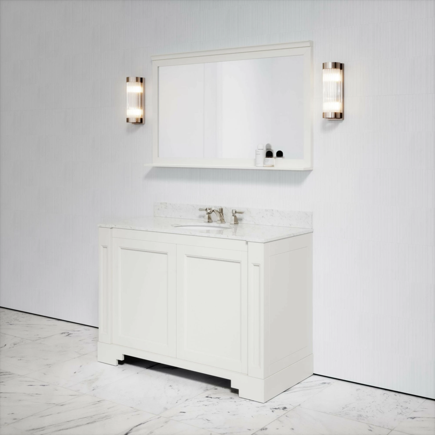 Eaton Carrara Marble Floorstanding Vanity Unit (Matte Cream) 1200mm 8 Eaton Carrara Marble Floorstanding Vanity Unit (Matte Cream) 1200mm - Image 6