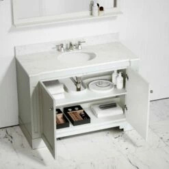 Eaton Carrara Marble Floorstanding Vanity Unit (Matte Cream) 1200mm 10 Eaton Carrara Marble Floorstanding Vanity Unit (Matte Cream) 1200mm -LUSSOSTONE Shop eaton carrara marble floorstanding vanity unit matte cream 1200mm p3771 24636 zoom