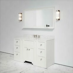 Eaton Carrara Marble Floorstanding Vanity Unit (Matte Cream) 1400mm -LUSSOSTONE Shop eaton carrara marble floorstanding vanity unit matte cream 1400mm p3772 22672 zoom