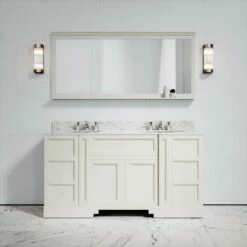 Eaton Carrara Marble Floorstanding Vanity Unit (Matte Cream) 1600mm -LUSSOSTONE Shop eaton carrara marble floorstanding vanity unit matte cream 1600mm p3770 22686 zoom