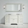 Eaton Carrara Marble Floorstanding Vanity Unit (Matte Cream) 1600mm -LUSSOSTONE Shop eaton carrara marble floorstanding vanity unit matte cream 1600mm p3770 22687 zoom