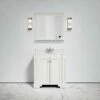 Eaton Carrara Marble Floorstanding Vanity Unit (Matte Cream) 800mm