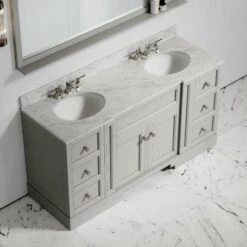 Eaton Carrara Marble Floorstanding Vanity Unit (Matte Stone) 1600mm 10 Eaton Carrara Marble Floorstanding Vanity Unit (Matte Stone) 1600mm -LUSSOSTONE Shop eaton carrara marble floorstanding vanity unit matte stone 1600mm p3774 22681 zoom