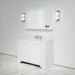 Eaton Carrara Marble Floorstanding Vanity Unit (Matte White) 1200mm -LUSSOSTONE Shop eaton carrara marble floorstanding vanity unit matte white 1200mm p3762 18781 zoom