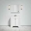 Eaton Carrara Marble Floorstanding Vanity Unit (Matte White) 800mm -LUSSOSTONE Shop eaton carrara marble floorstanding vanity unit matte white 800mm p3759 18539 zoom