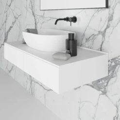 Edge Wall Hung Vanity Drawer Unit 1000mm -LUSSOSTONE Shop edge wall hung vanity drawer unit 1000mm p424 10418 zoom