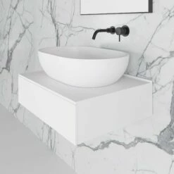 Edge Wall Hung Vanity Drawer Unit 600mm -LUSSOSTONE Shop edge wall hung vanity drawer unit 600mm p1042 10415 zoom